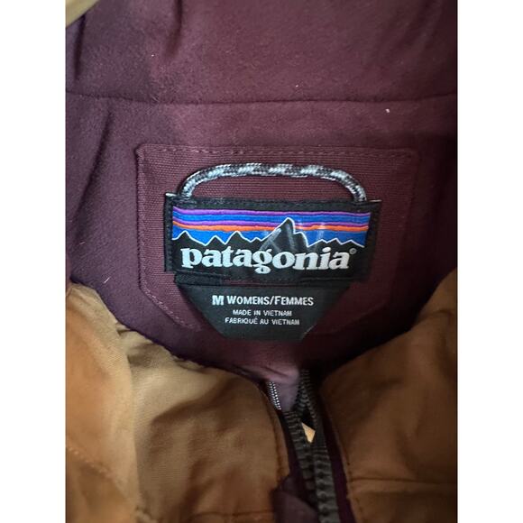 Patagonia Burgundy and Tan Puffer Vest - Picture 3 of 10